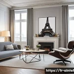 AI와 심리 치료의 윤리적 토대 - A modern therapy session scene set in a cozy Parisian office with warm lighting, showing a professio...